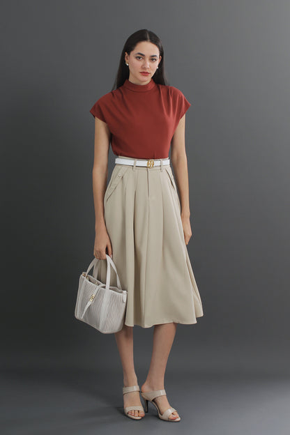 Antoinette High Waist Midi Skirt