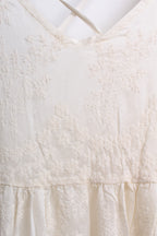 Dana Flare Maxi Dress in White (L size)