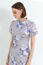 Painted Peony Modern Cheongsam