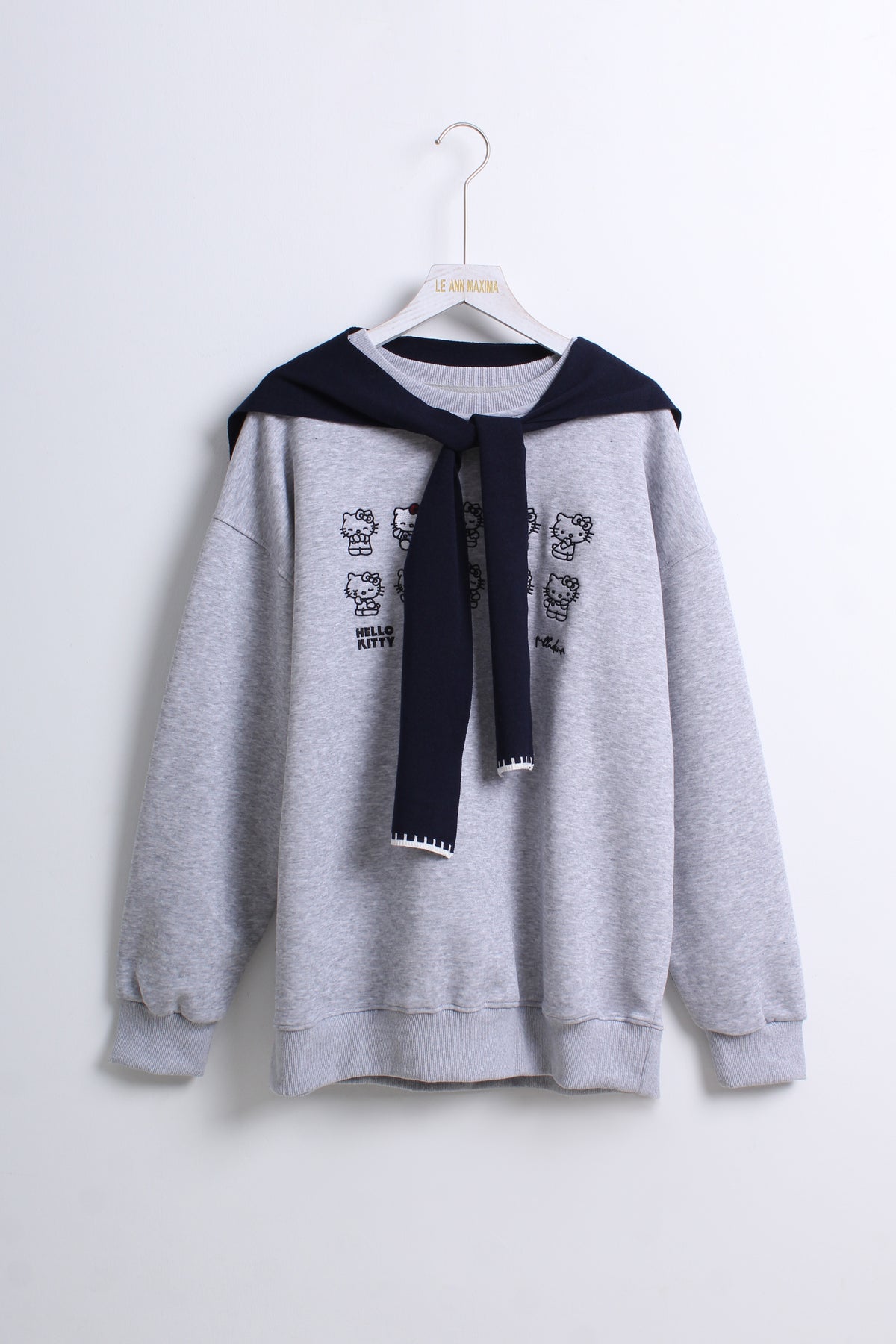 Hello Kitty Sweater in Grey (Free size)