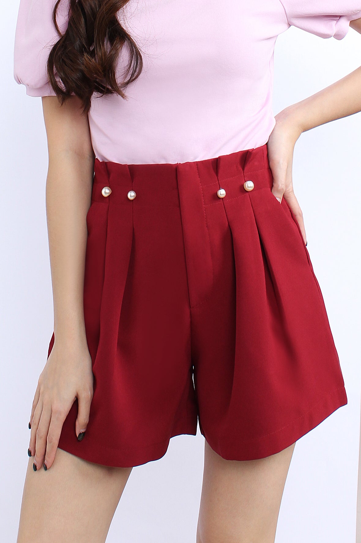 High Waist Pearl Shorts