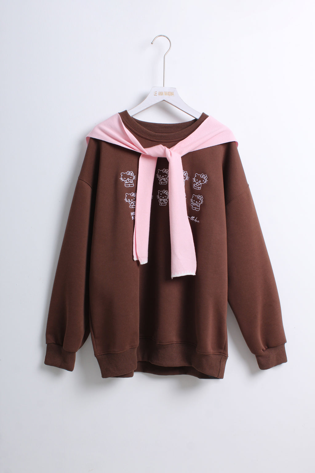 Hello Kitty Sweater in Brown (Free size)