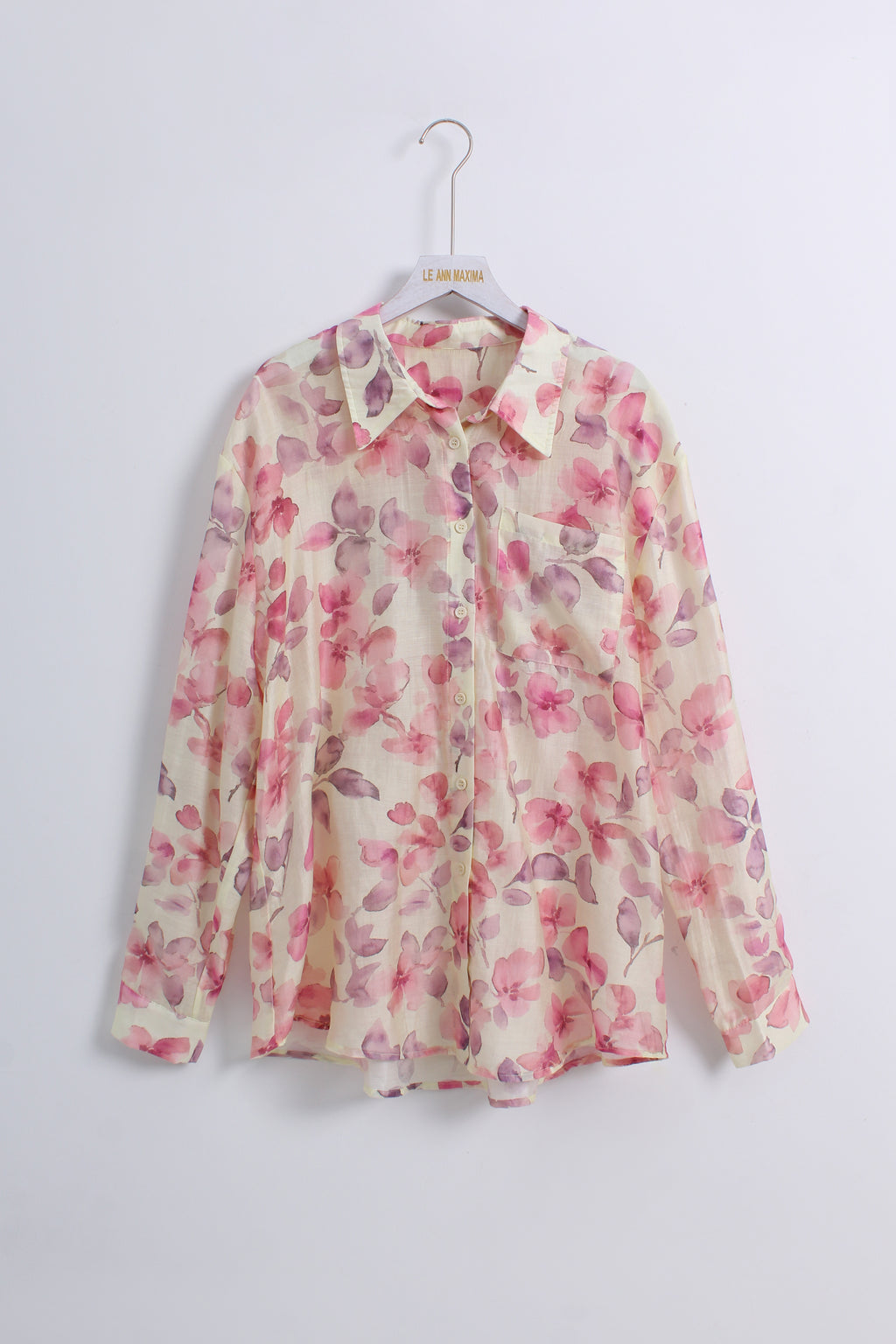 Floral Button Up Shirt (M size)