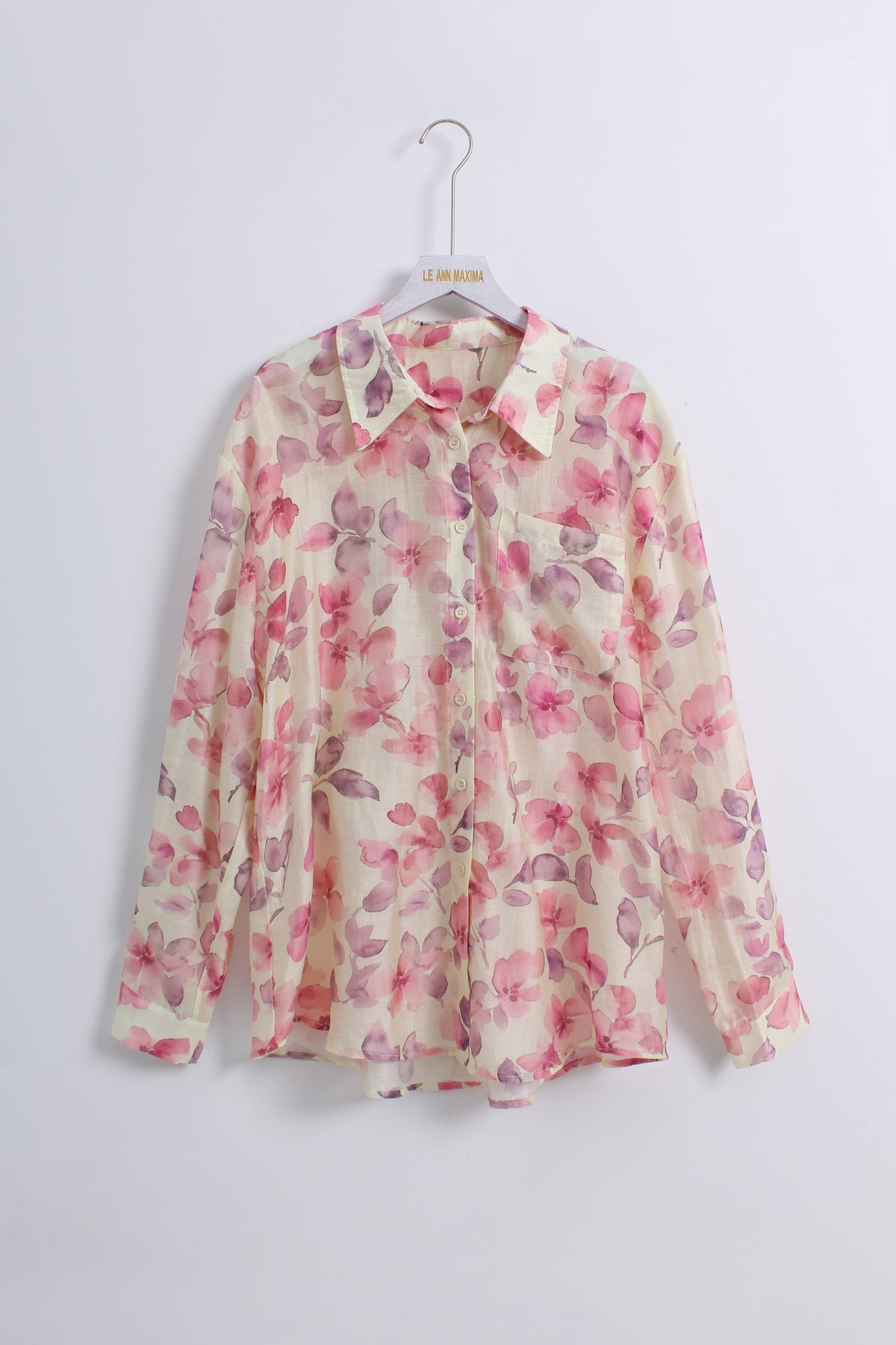 Floral Button Up Shirt (M size)