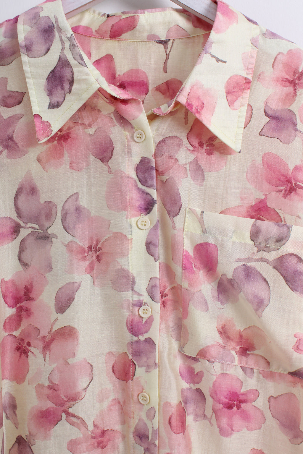 Floral Button Up Shirt (M size)