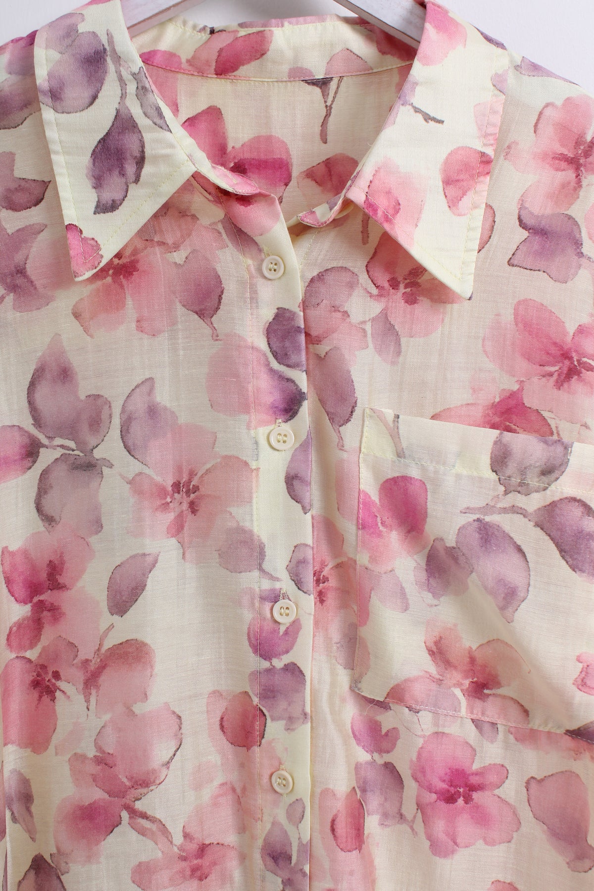 Floral Button Up Shirt (M size)