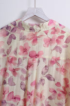 Floral Button Up Shirt (M size)