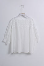 Lace Blouse in White (Free size)