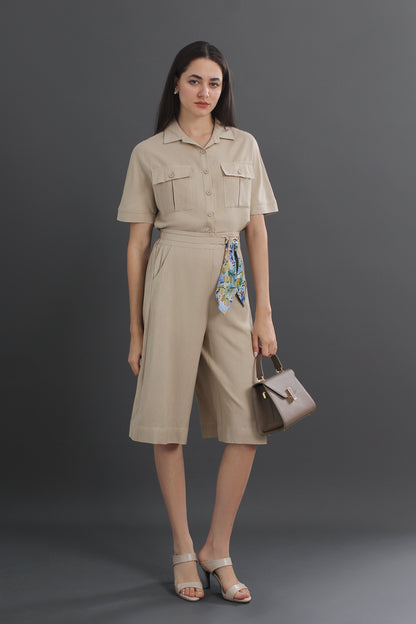 Celeste Collar Linen Top