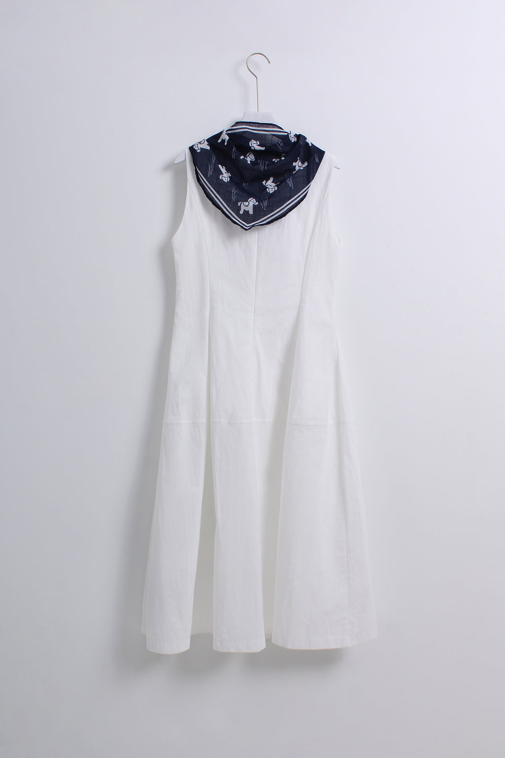Norelle Boat Neck Dress in White (L size)
