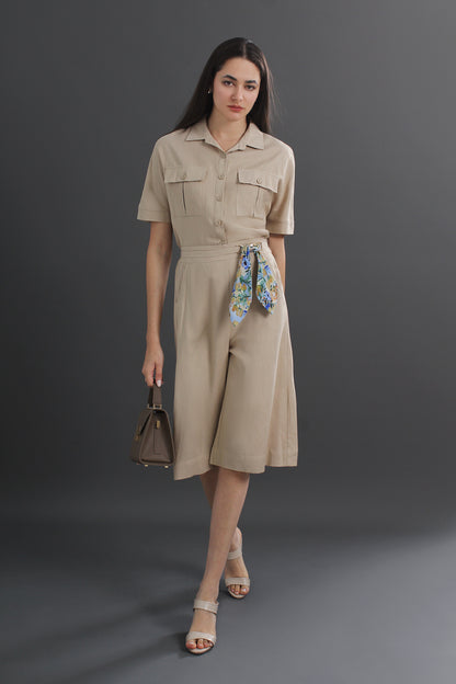 Celeste Collar Linen Top