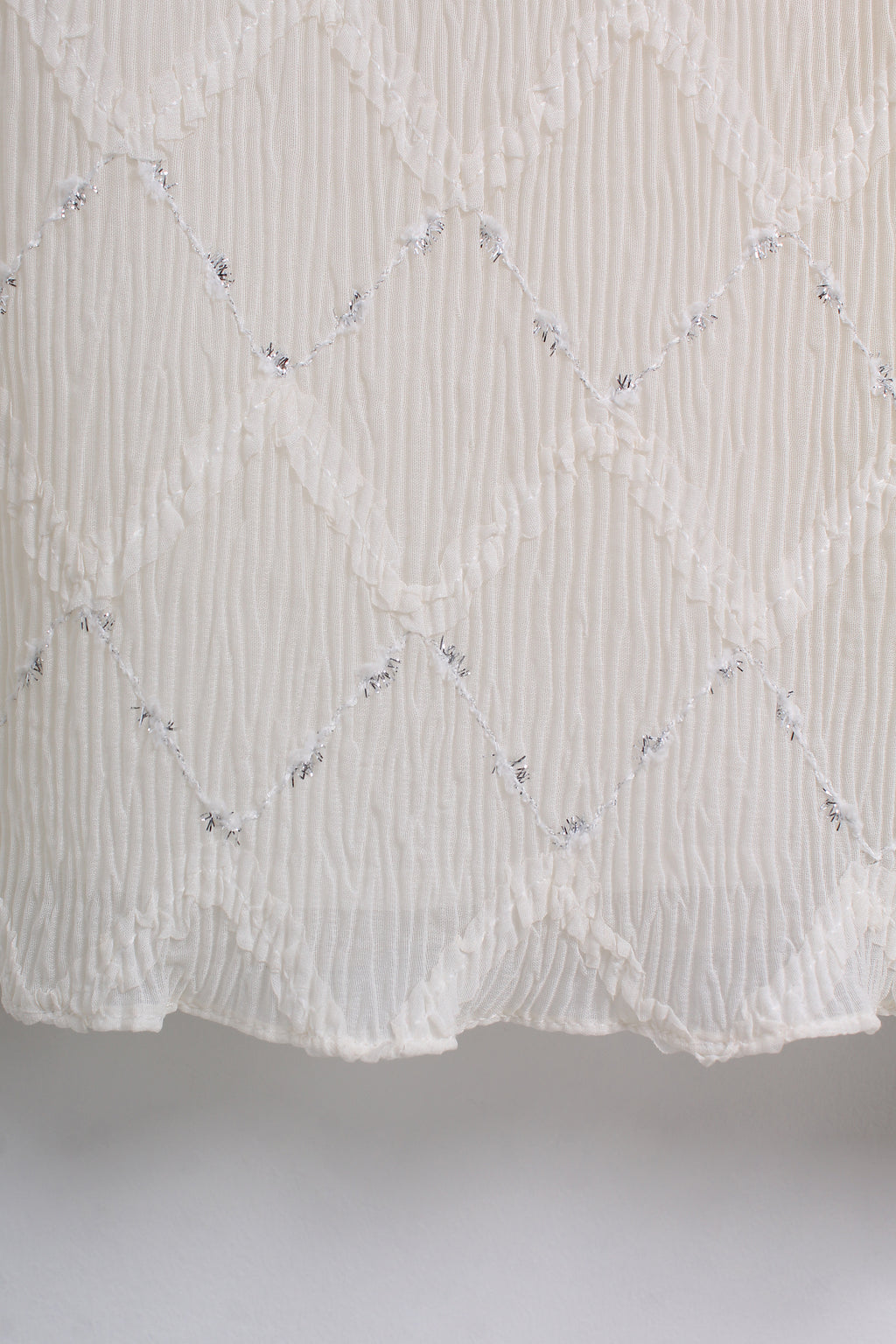Off-white Eyelet Lace Blouse (XL size)