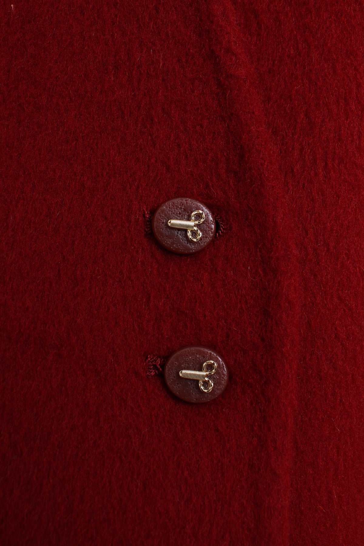 Wool Coat in Burgundy (Free size)