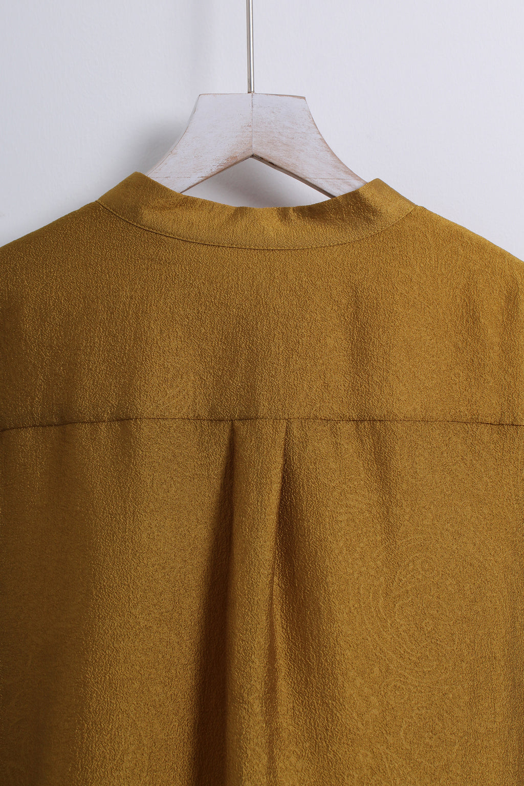 Rosettes Button Up Blouse in Mustard Yellow (XL size)