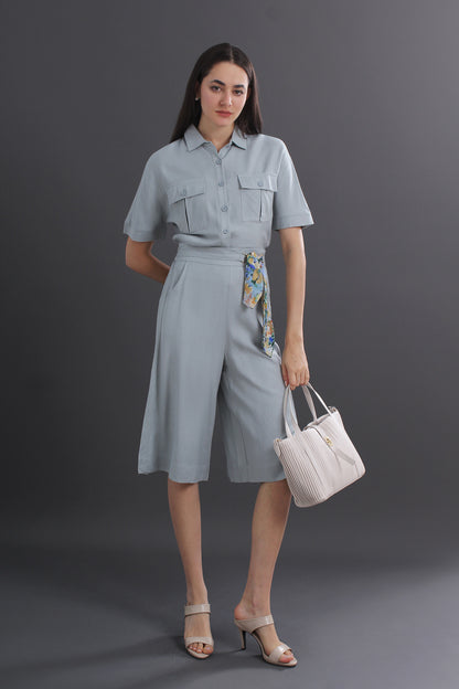 Celeste Collar Linen Top