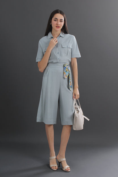 Celeste Collar Linen Top