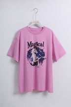 Unicorn Oversized Graphic T-shirt (Free size)
