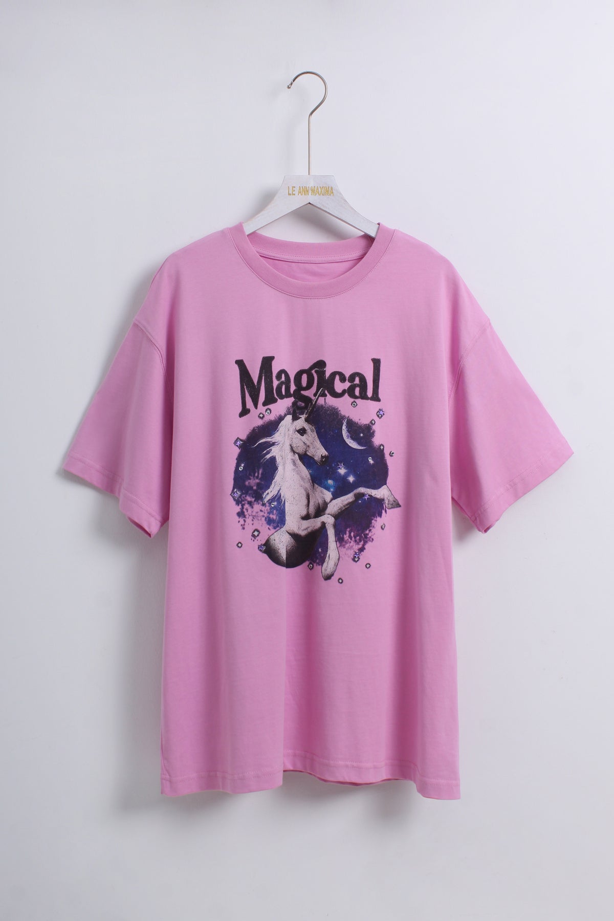 Unicorn Oversized Graphic T-shirt (Free size)