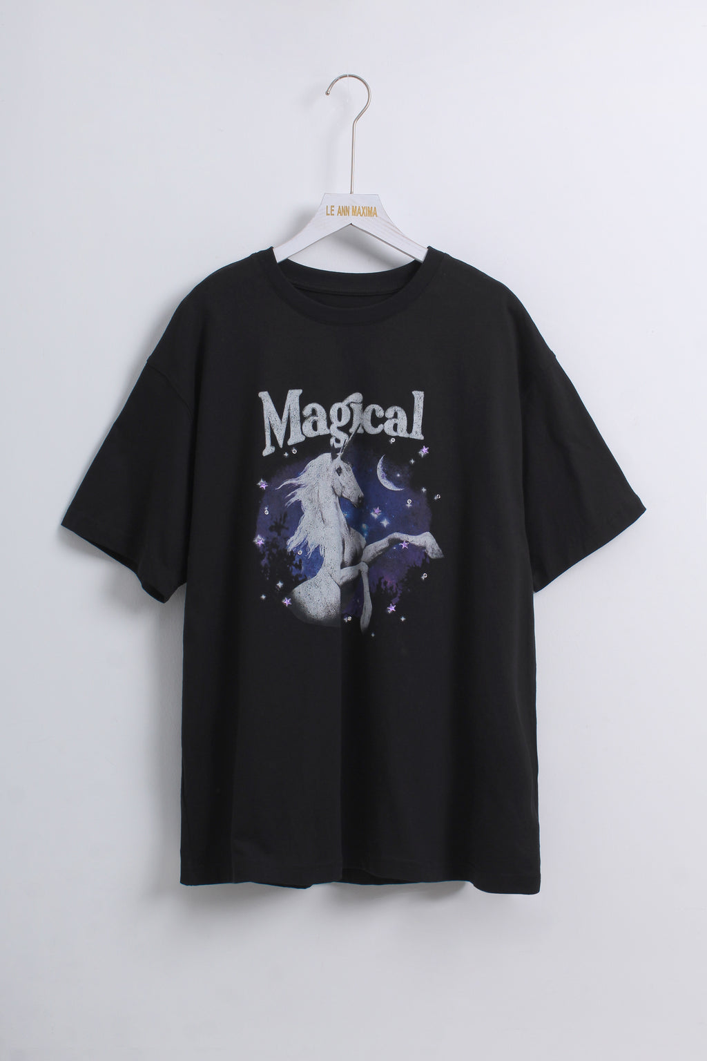 Unicorn Oversized Graphic T-shirt (Free size)