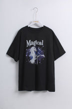 Unicorn Oversized Graphic T-shirt (Free size)