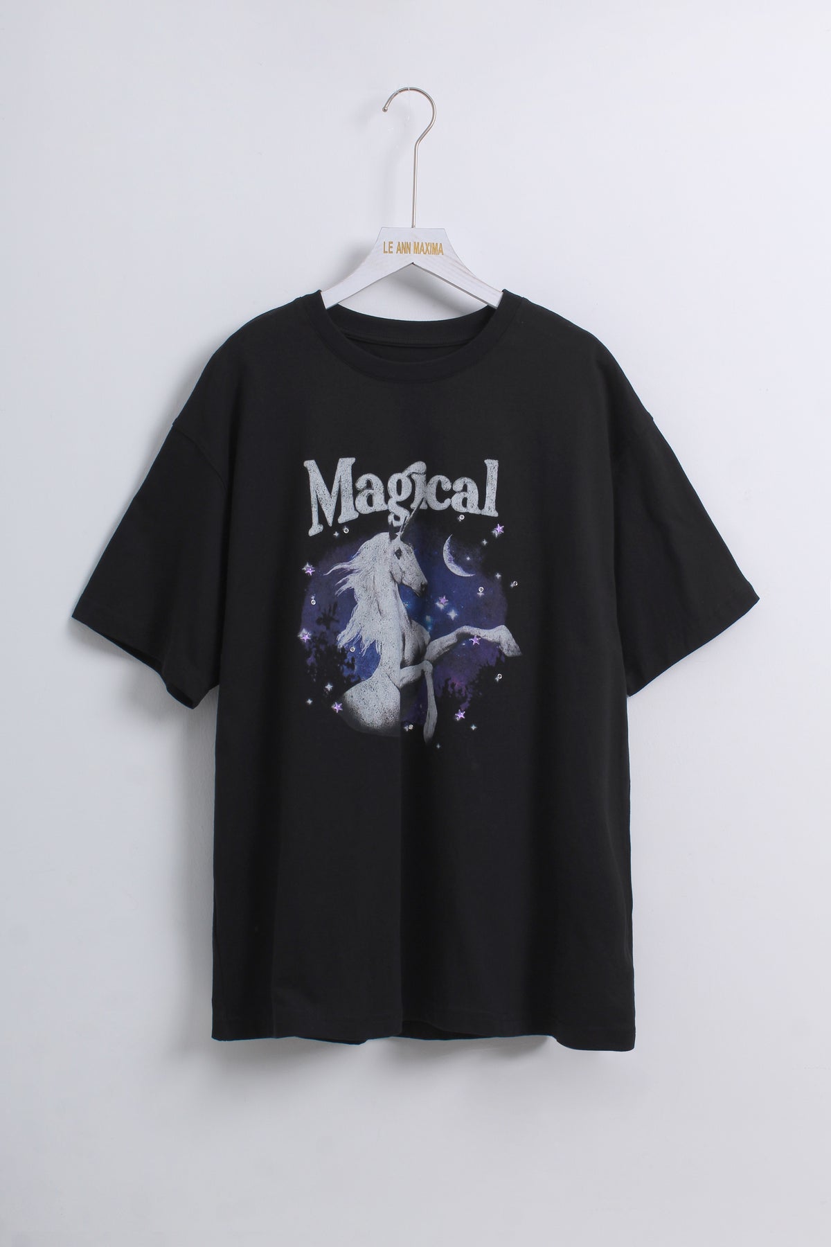 Unicorn Oversized Graphic T-shirt (Free size)