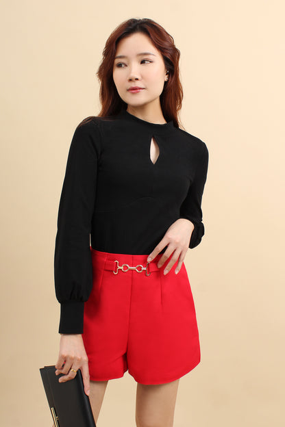Mina Long Sleeve Cotton Top