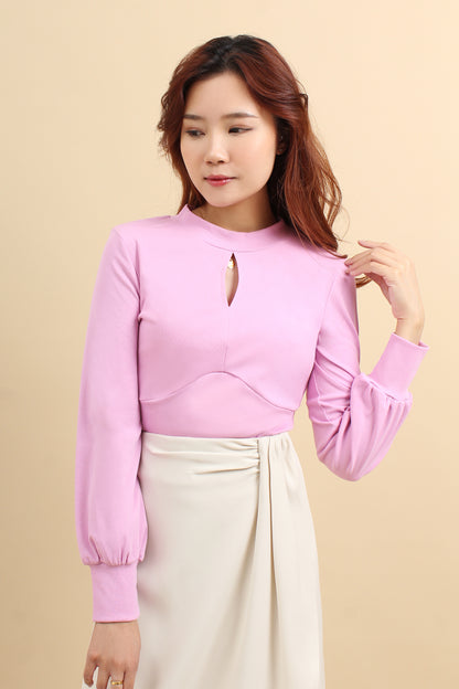 Mina Long Sleeve Cotton Top