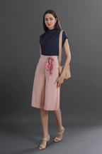 Linen Wide Leg Culottes Pants