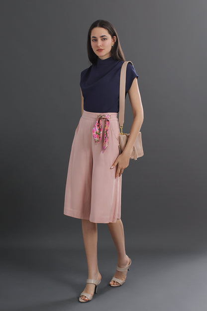 Tatiana Solid Slant Pocket Wide Leg Pants