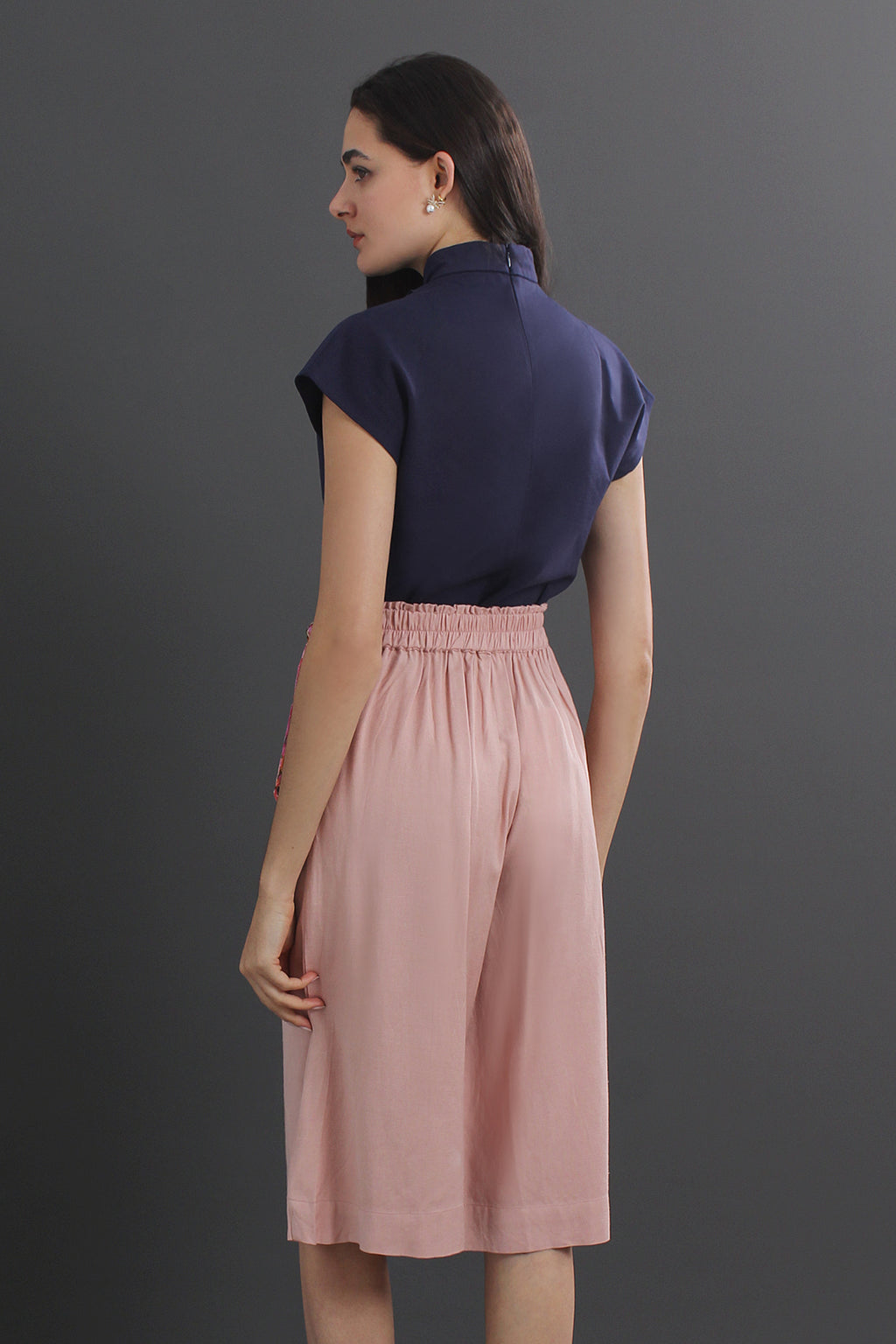 Linen Wide Leg Culottes Pants