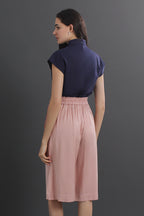 Linen Wide Leg Culottes Pants