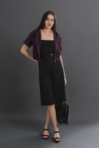 Tatiana Solid Slant Pocket Wide Leg Pants