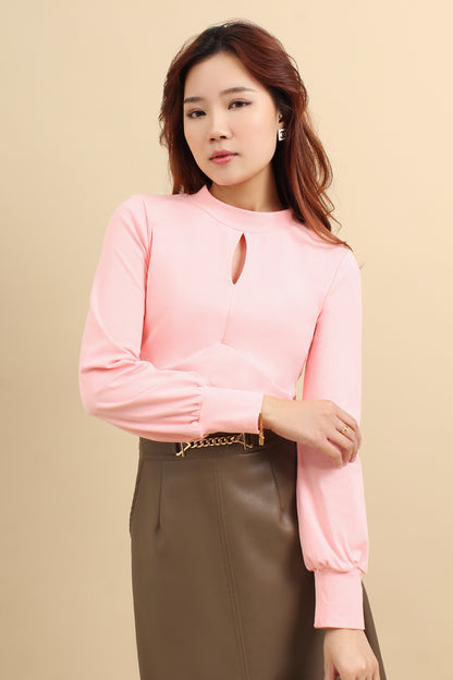 Mina Long Sleeve Cotton Top