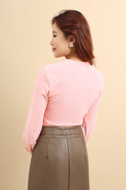 Mina Long Sleeve Cotton Top