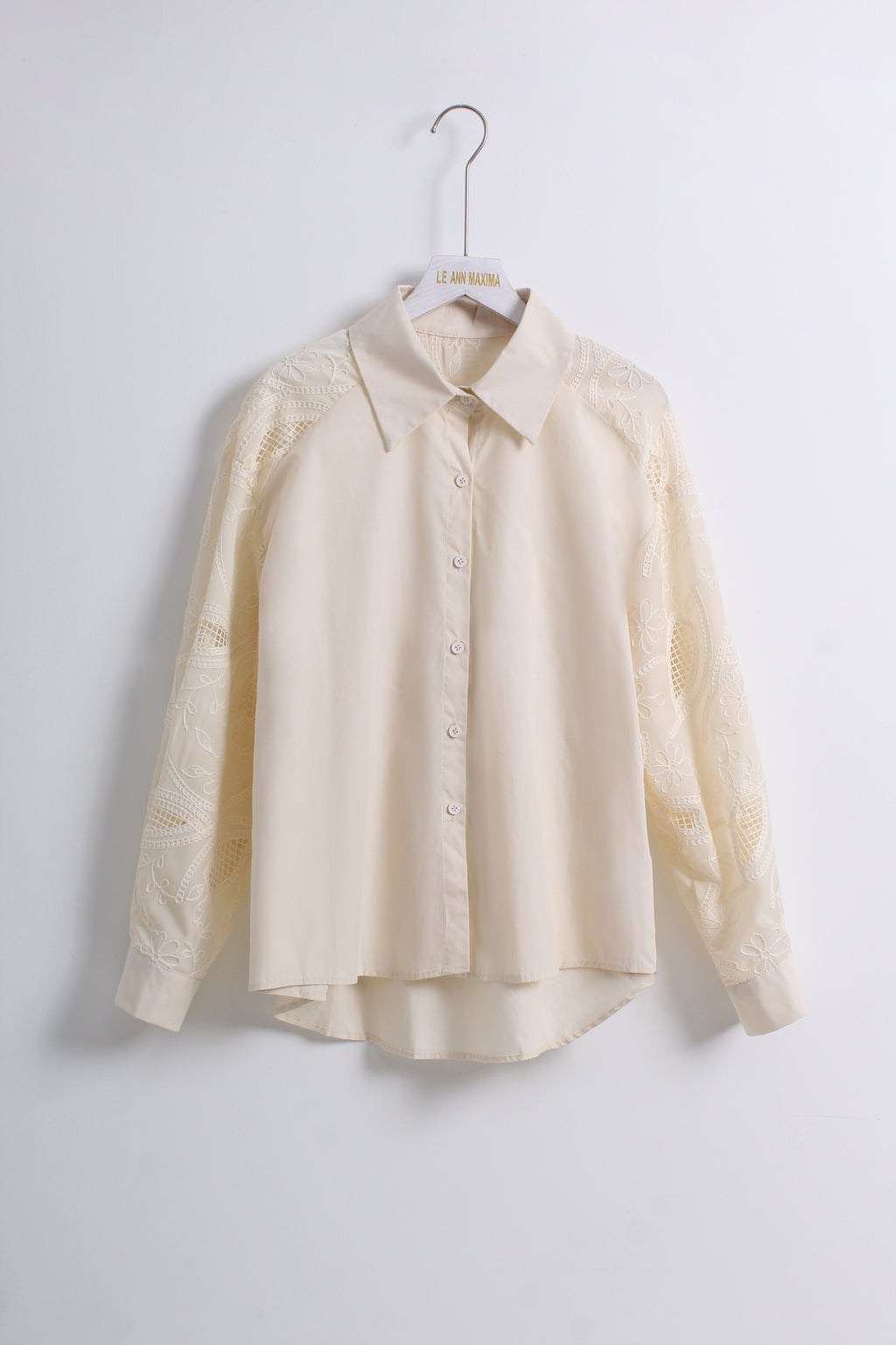 Lace Button Shirt (Free size)