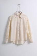 Lace Button Shirt (Free size)