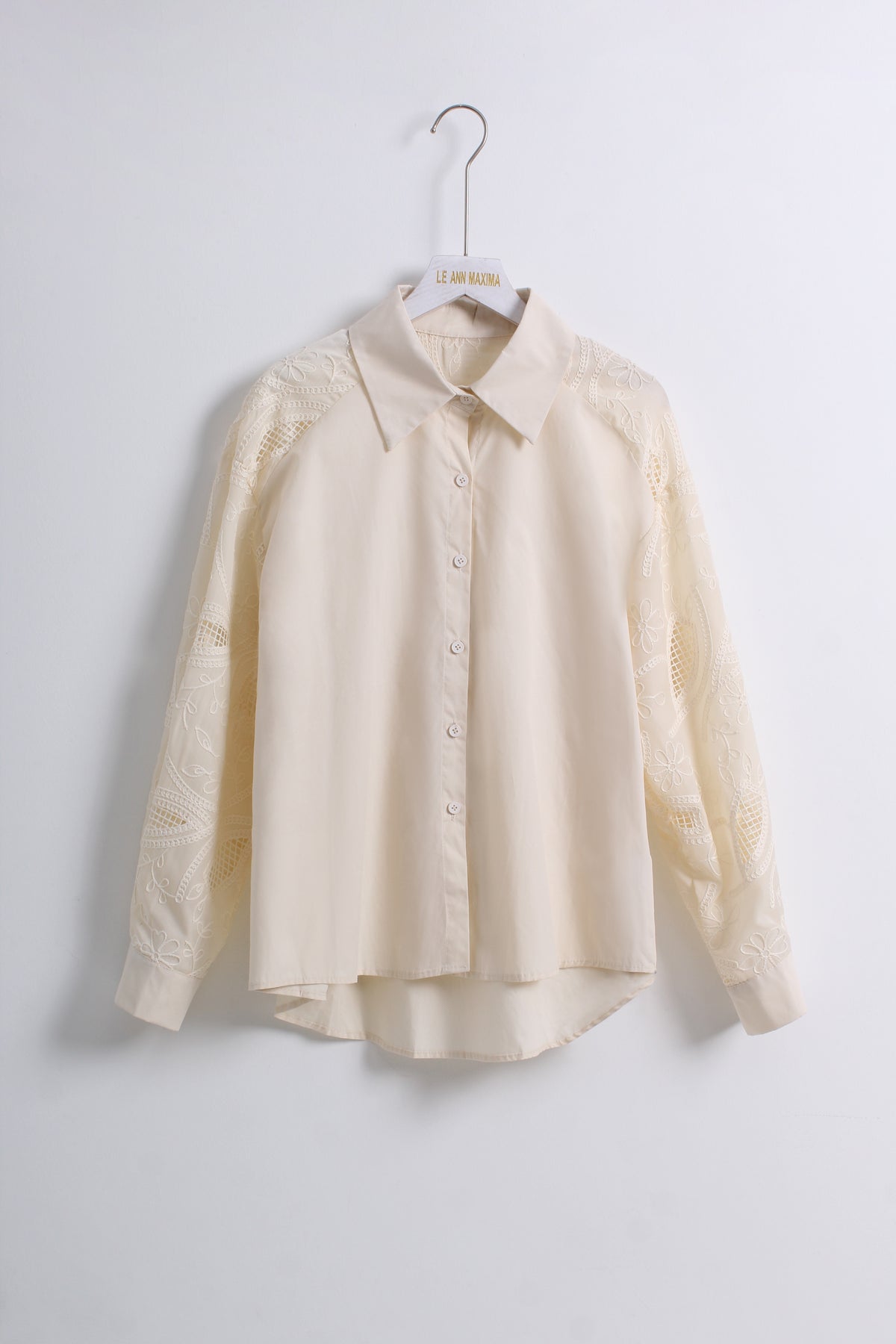 Lace Button Shirt (Free size)