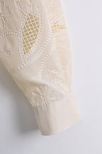 Lace Button Shirt (Free size)
