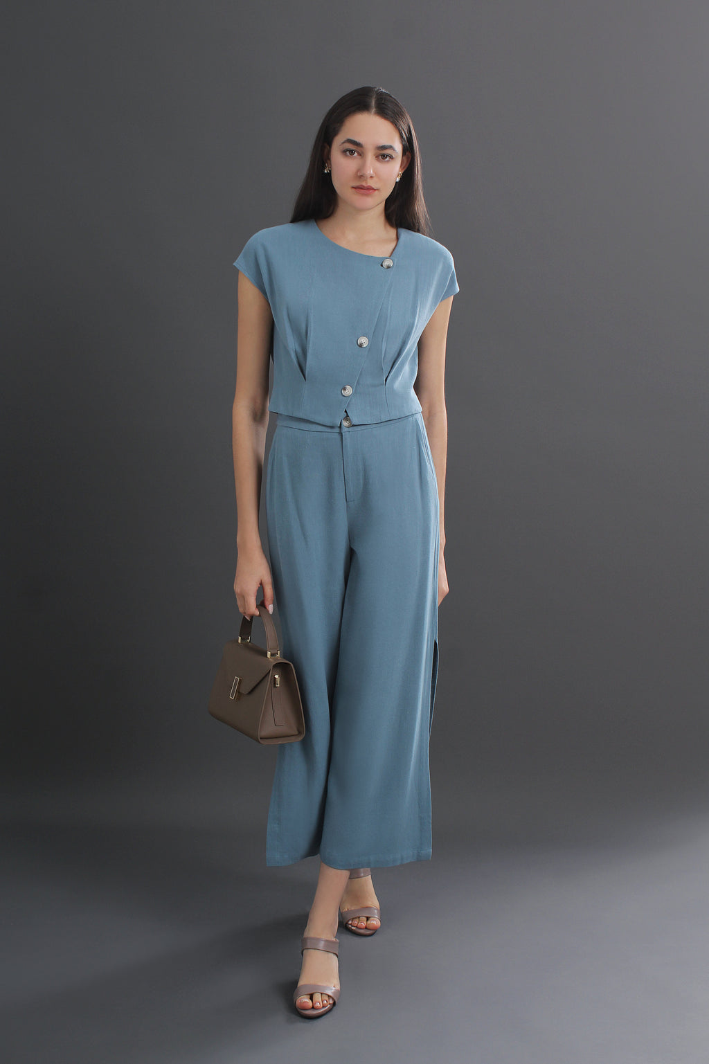 High-rise Wide Leg Pants