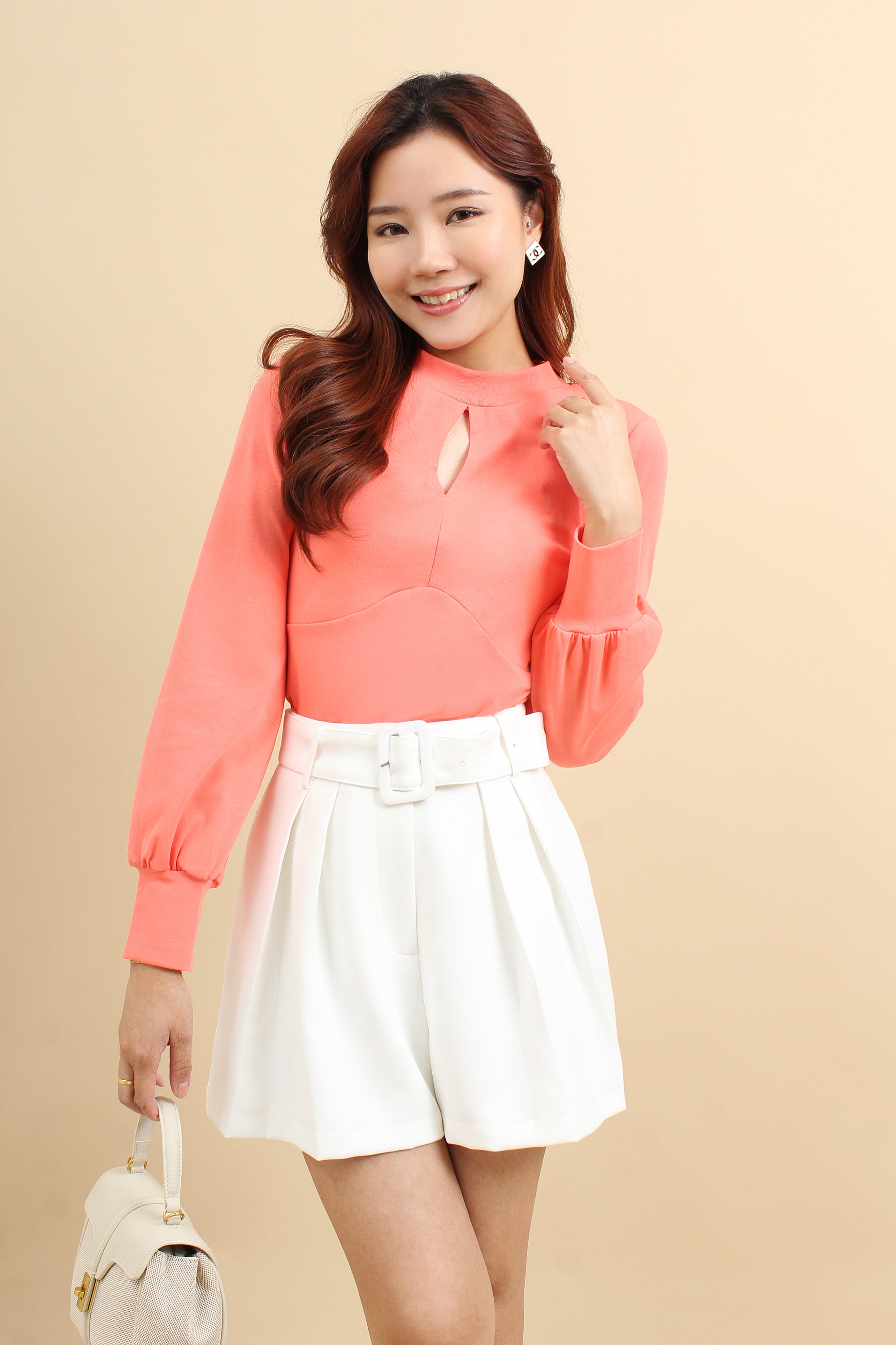 Mina Long Sleeve Cotton Top