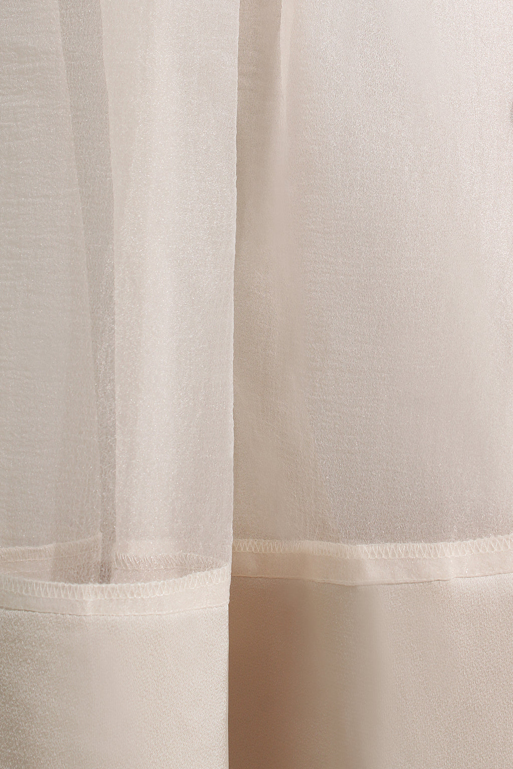 Henley Organza Hem Midi Skirt