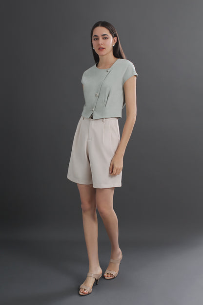 Lilavati Summer Casual Elegant Women Sweetheart Neck Short Sleeve Blouse