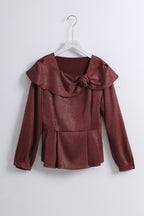 Burgandy Blouse (L size)