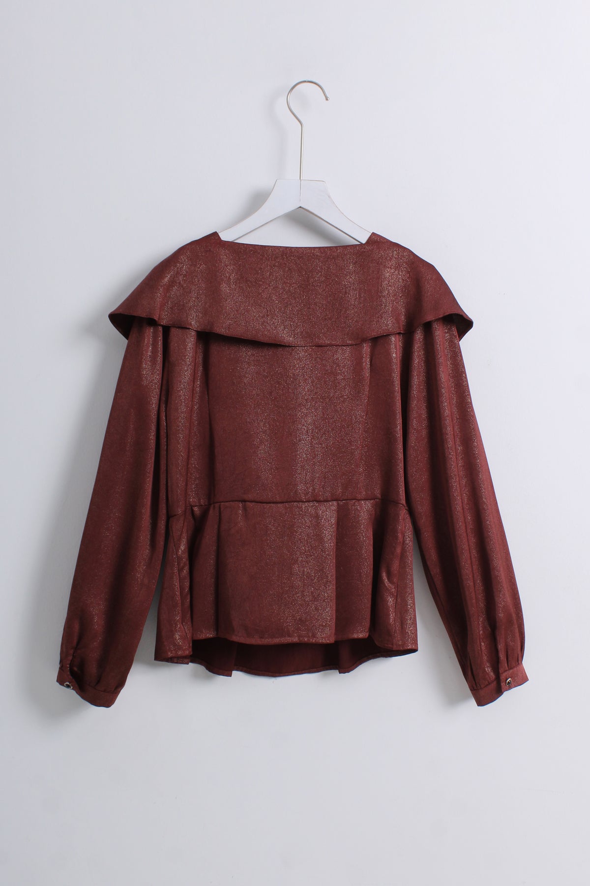 Burgandy Blouse (L size)