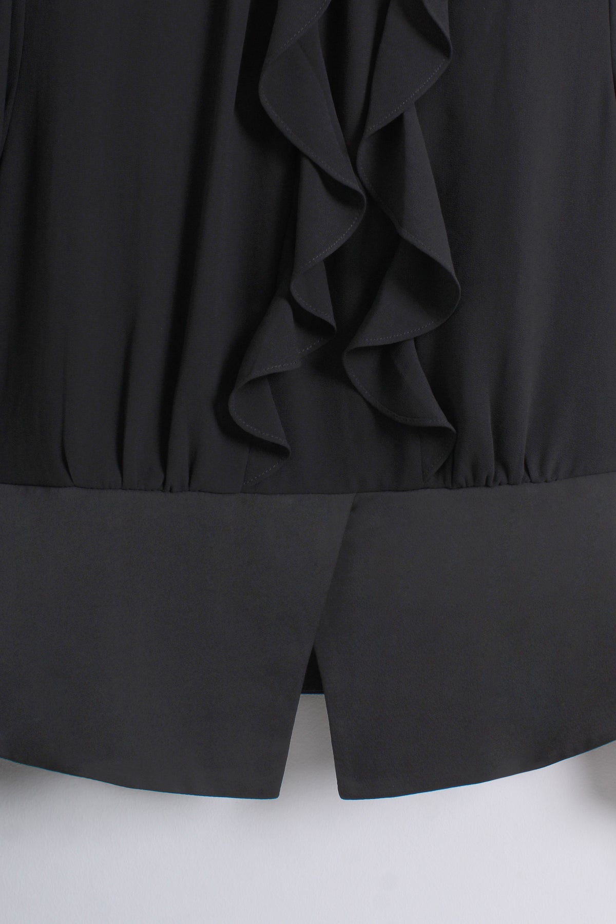 Chiffon Rose Blouse in Black (L size)