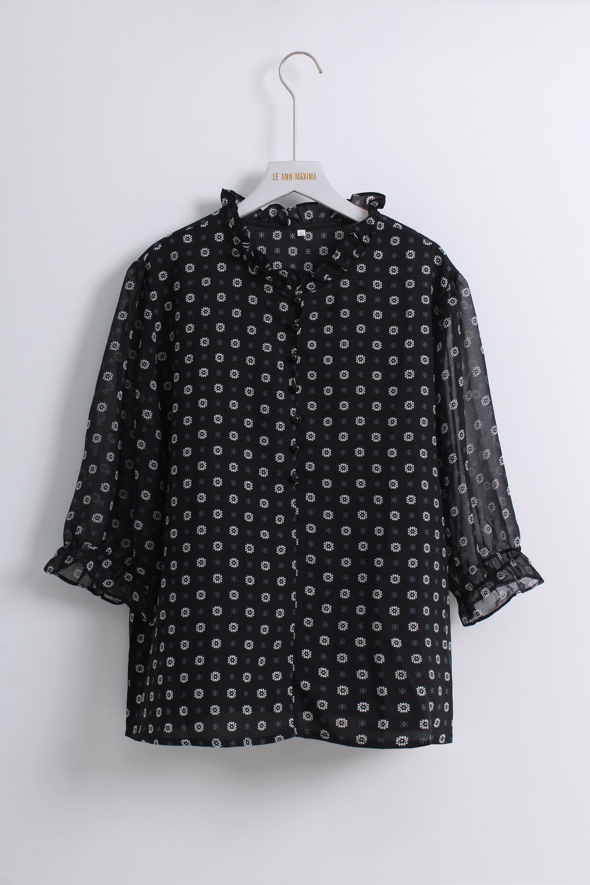 Printed Chiffon Blouse (4XL size)