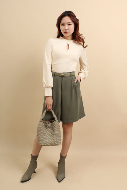 Mina Long Sleeve Cotton Top