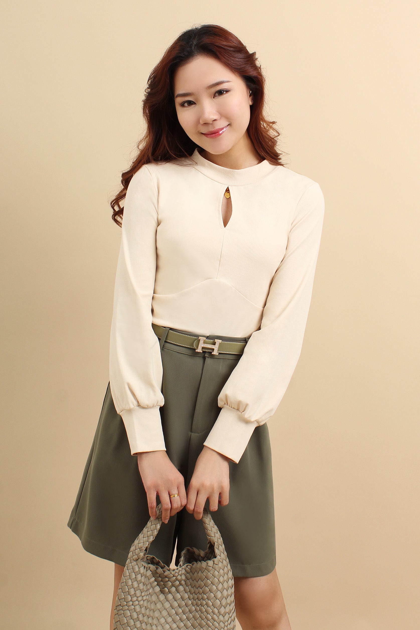 Mina Long Sleeve Cotton Top