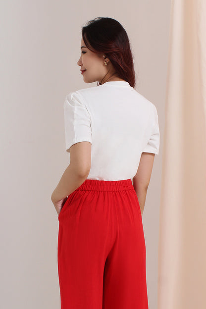 Miranda Crop Wide Leg High-rise Long Pants