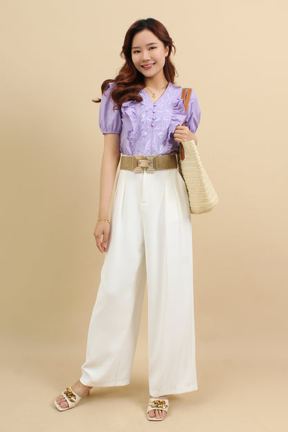 Rosella Embroidery Cotton Top